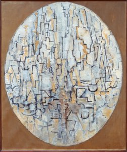 Tableau No. 3; Composition in Oval by Piet Mondrian